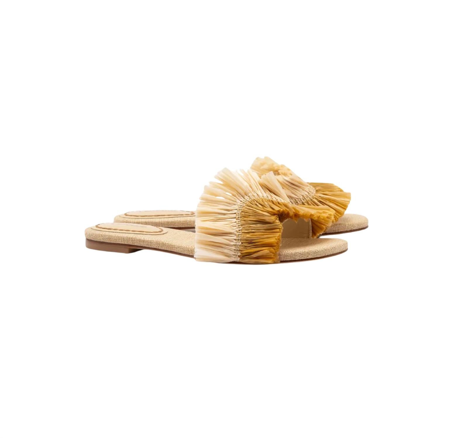 Larroude - Women's Ivy Fringe Flat