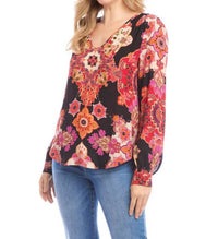 Karen Kane - Women's Long Sleeve Shirred Blouse