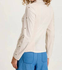 Xcvi - Murphy Poplin Fitted Zip-up Jacket