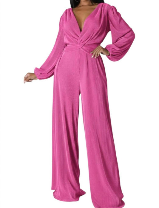 Wowo - Eterna Pleated Jumpsuit