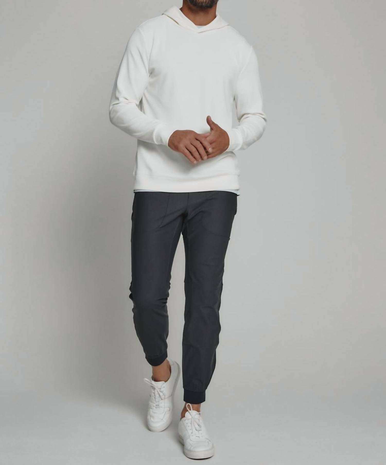 7Diamonds Rev Long Sleeves Hoodie in natural - men's shirt - view 4
