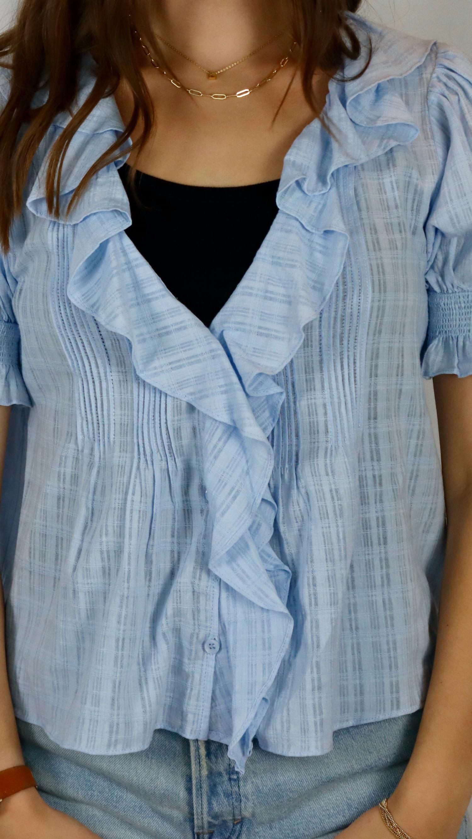 Mustard Seed - Sweet Sky Blouse
