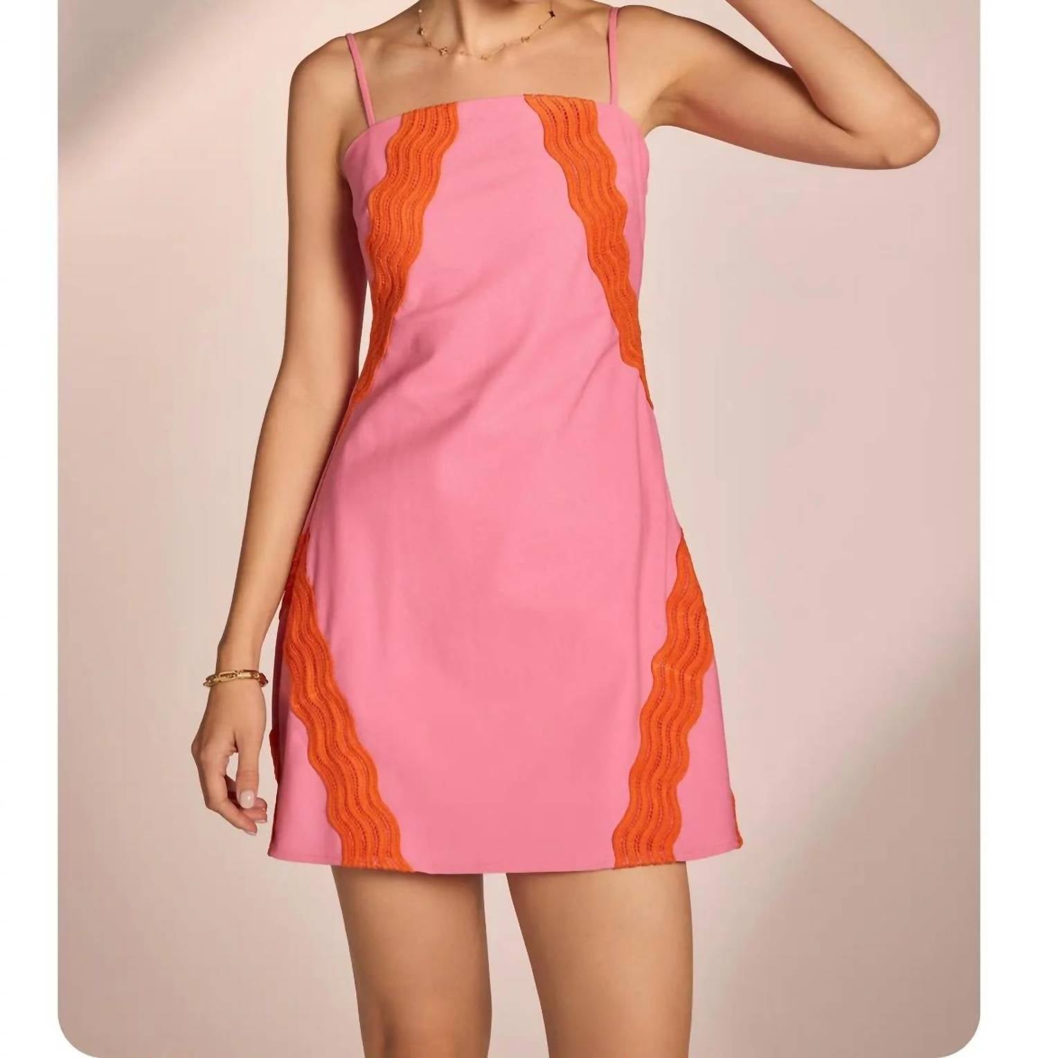 Strut & Bolt - Scallop Linen Mini Dress