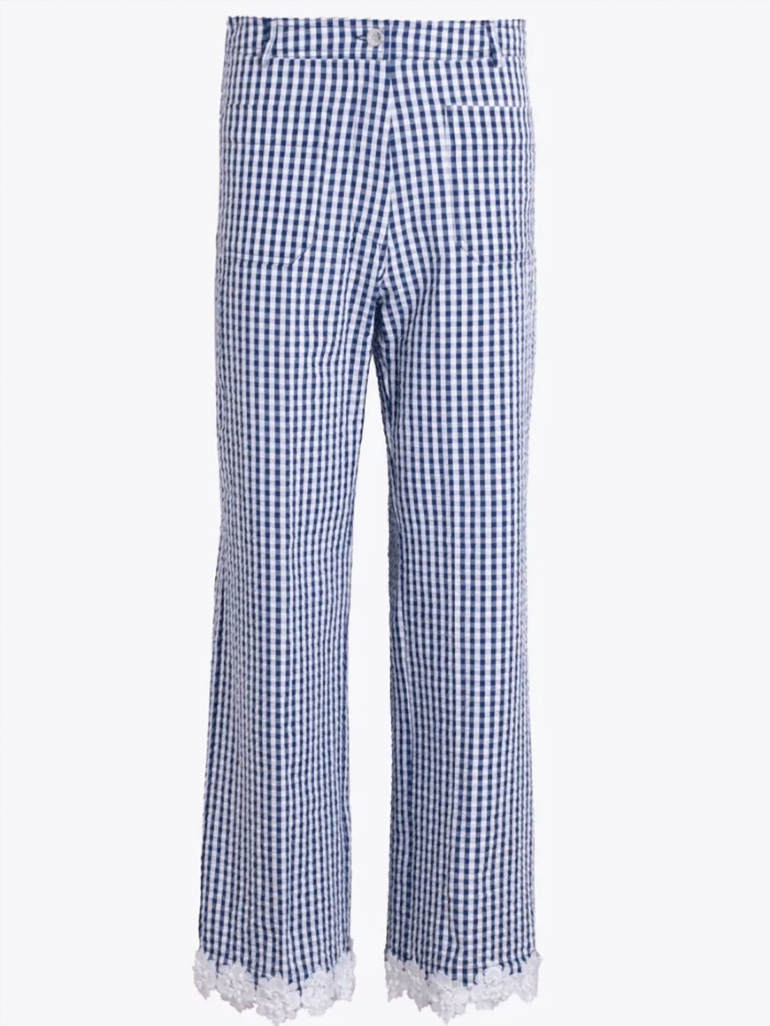 Vilagallo - Gingham Lace Trousers
