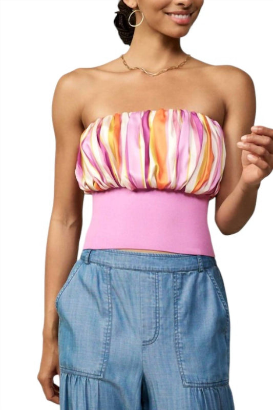 Current Air - Spring Stripe Tube Top