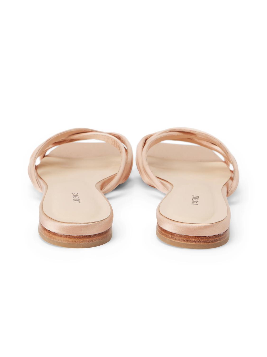 L'Agence - Women's Abelle Satin Flat Sandal