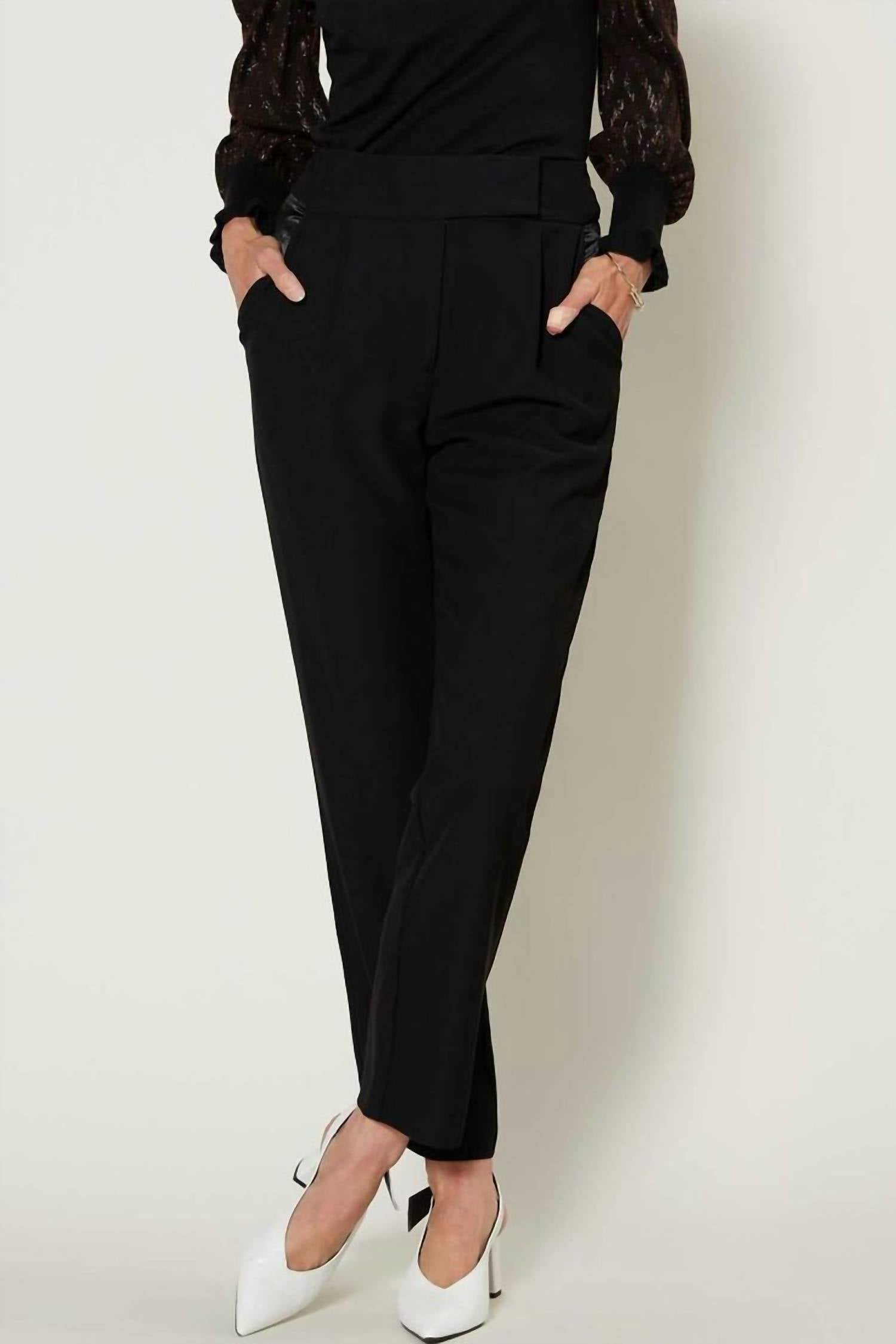 Current Air - Women's Straight Leg With Satin Pockets Trousers