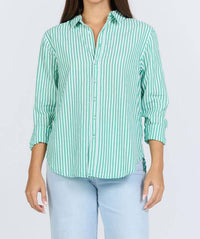 Dear John Denim - Lolita Striped Long Sleeve Button Down Top