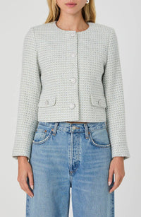 French Connection - Tweed Embellished Crop Jacket