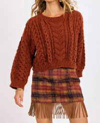 Sage The Label - Cable Knit Sweater