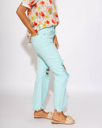 Risen - Distressed Straight Jeans