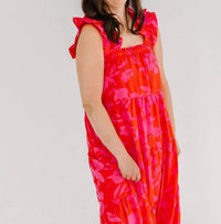 Thml - Ruffle Strap Floral Tiered Maxi Dress
