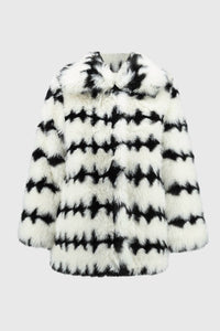 Joseph Ribkoff - Reversible Faux Fur Coat