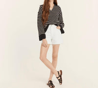 J.Crew - High-rise Raw Hem Denim Short