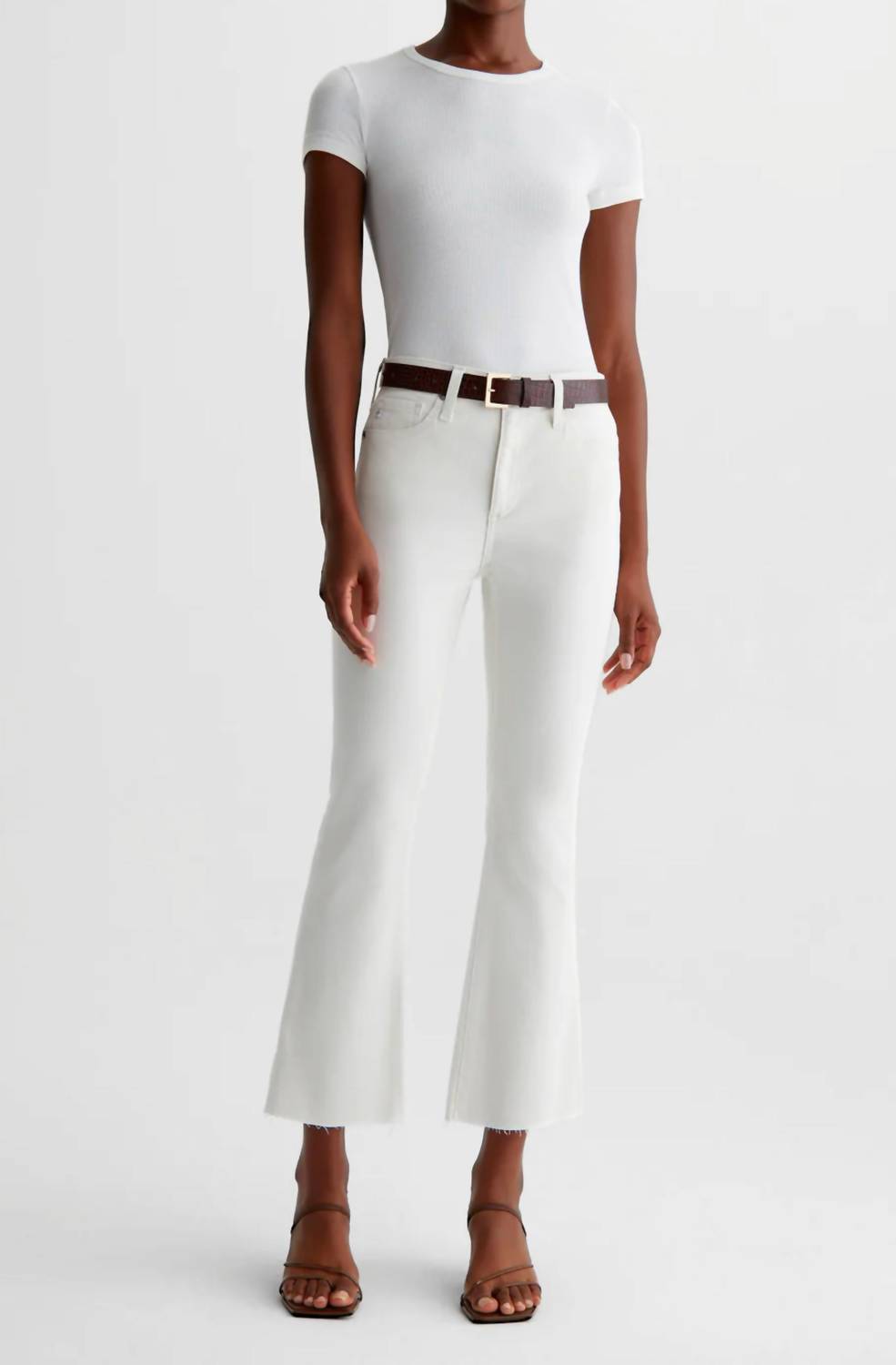 AG Jeans Farrah Boot Crop Jean in powder alchemy - women's jeans - view 5