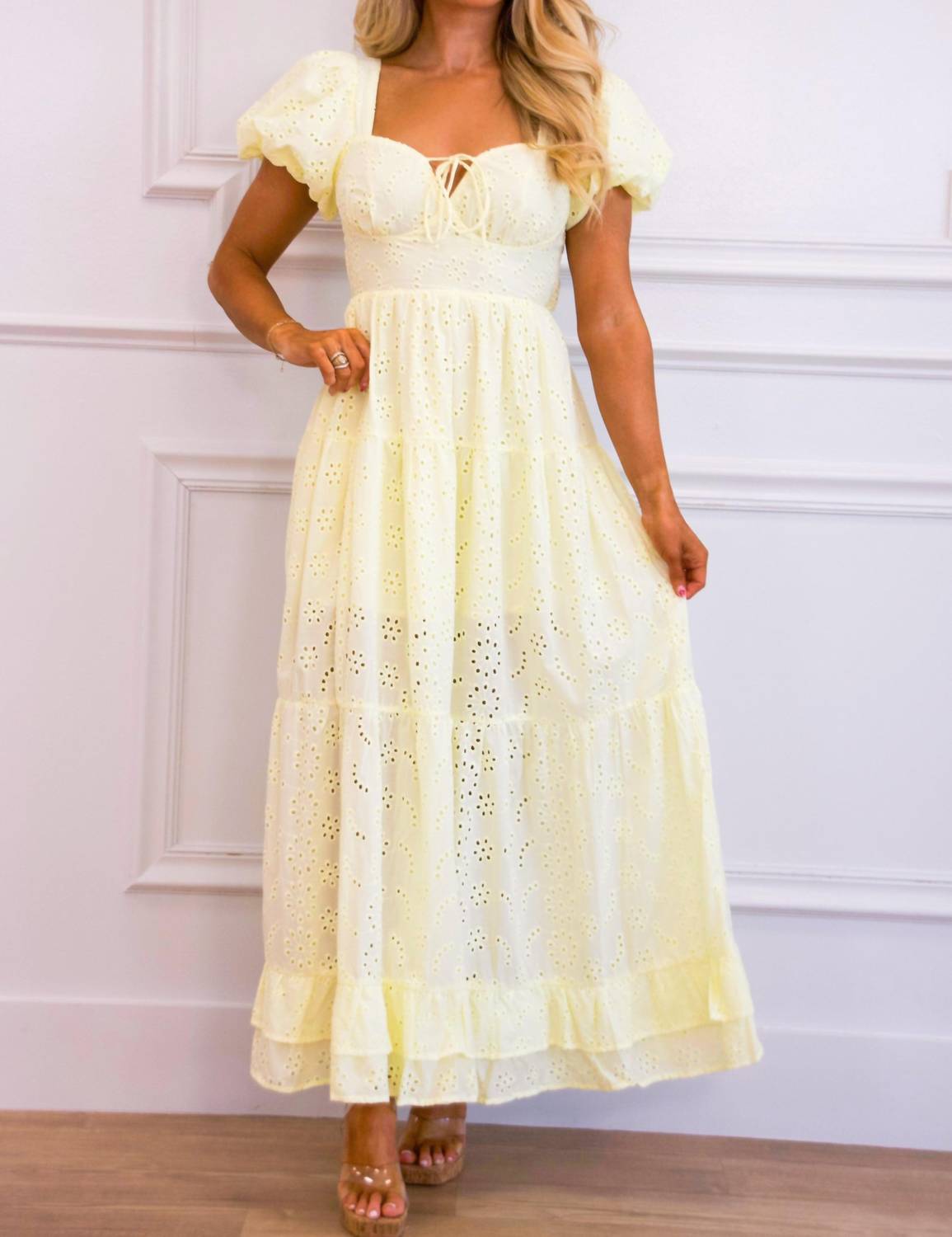 The Vintage Shop - Brissa Eyelet Maxi Dress