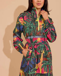 Alden Adair Logan Long Sleeve Mini Dress in animal kingdom - women's dress - view 5