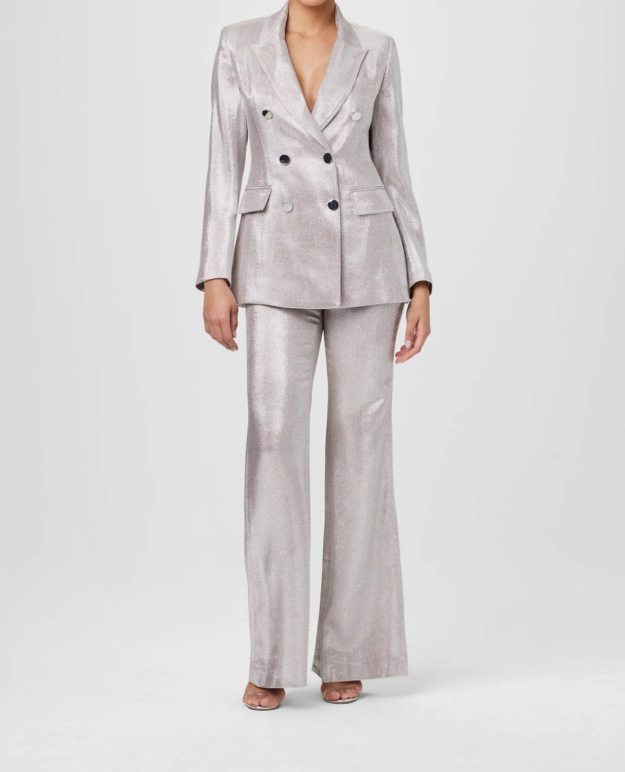 TOCCIN Mia Double Breasted Blazer in rose - women's jacket
