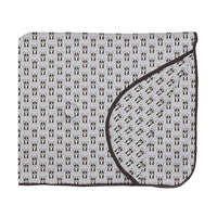 Kickee - Kid's Fluffle Throw Blanket With Embroidery