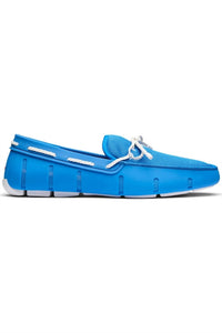 SWIMS Men's Braided Lace Loafer in blue skies - men's loafer - detail view