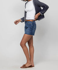 Oliver Logan - Bedford High Rise Denim Shorts