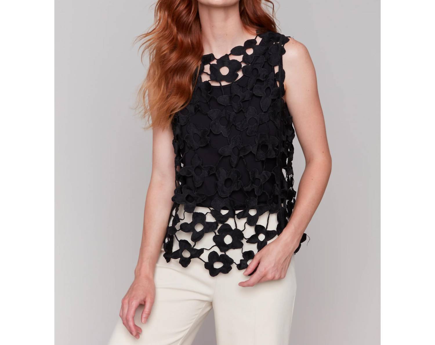 Charlie B - Open Crochet Top