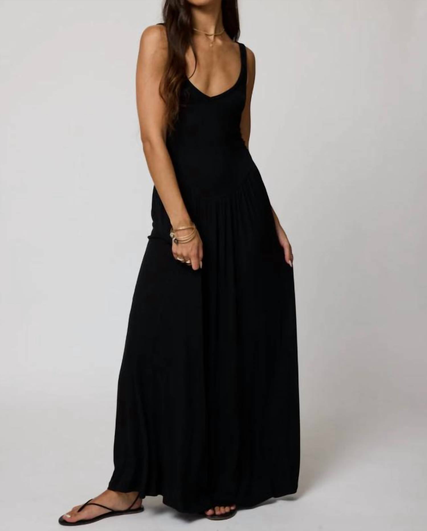 Stillwater - Rib Double Scoop Maxi Dress