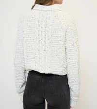 Central Park West - Tasha Cable Chenille Half Zip Jacket