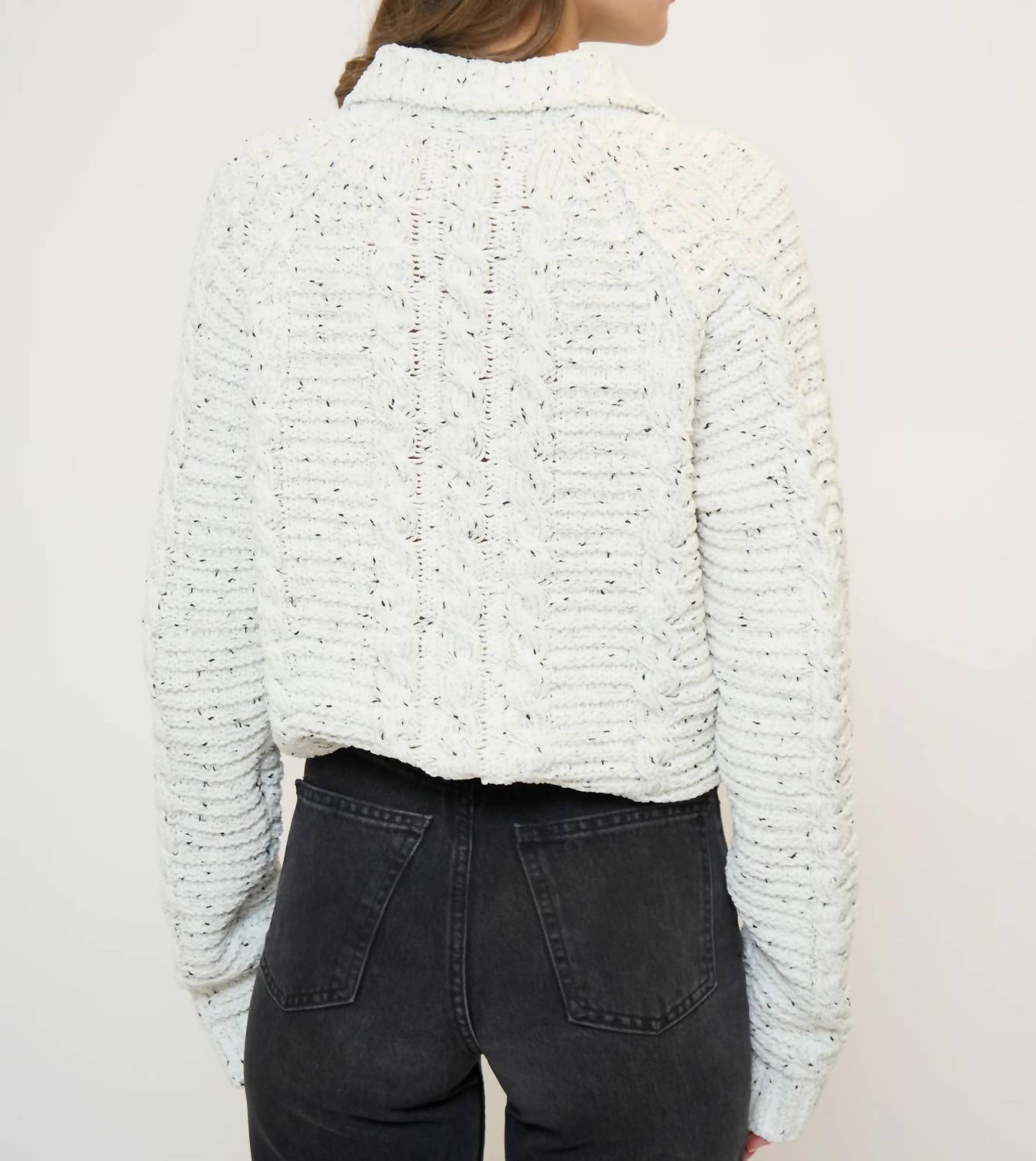 Central Park West - Tasha Cable Chenille Half Zip Jacket