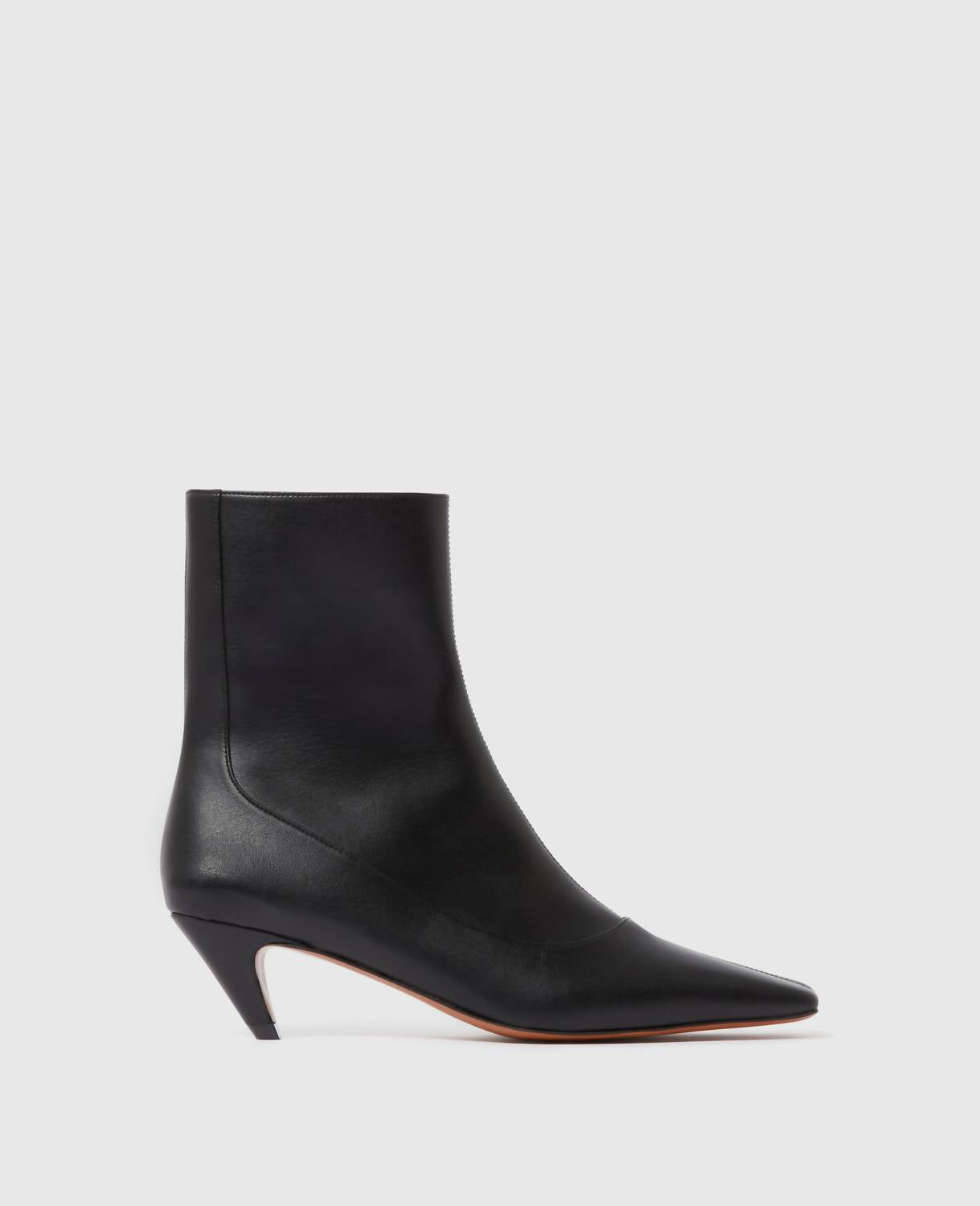 Stella McCartney Women's Brushed Spur Heeled Ankle Boots in black - women's shoe - detail view