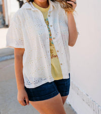 Billabong - Eyelet Crush Beach Coverup Top