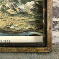 Second Chance Art & Accessories - Vintage 1904 Yellowstone National Park Framed Map