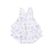 Angel Dear - Girls Country Western Heirlooms Muslin Ruffle Sunsuit