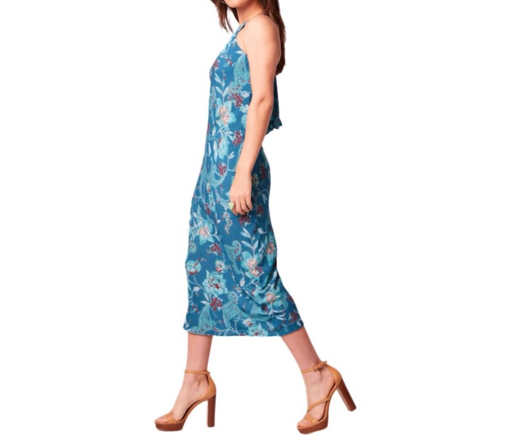 Band Of The Free - Audette Floral Sleeveless Midi Dress
