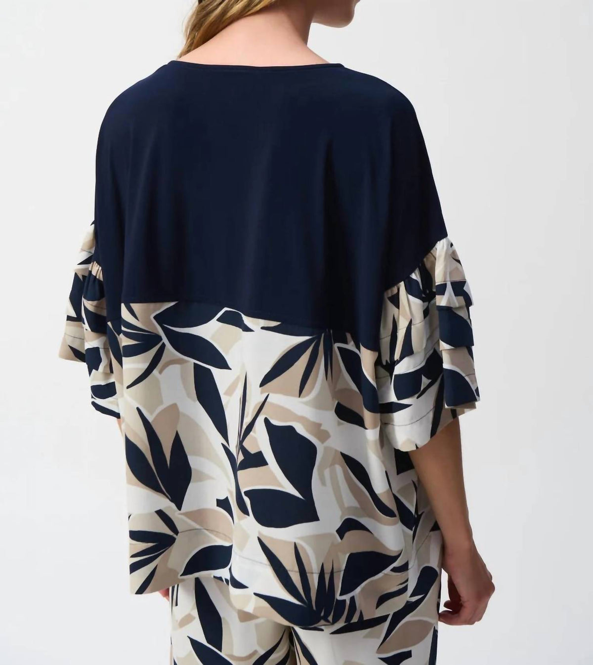 Joseph Ribkoff - Tropical Print Boxy Top