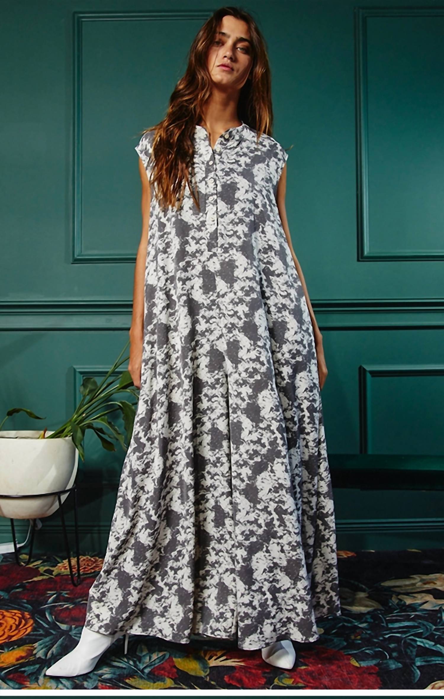 Bucketlist - Wide Leg Printed Jumpsuit