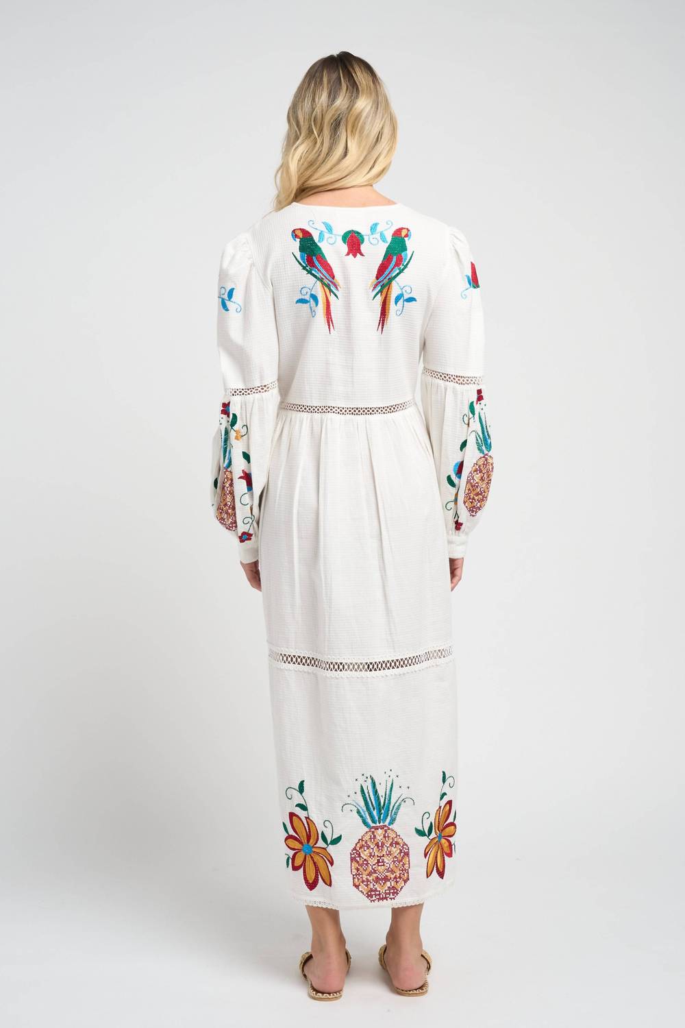 Guadalupe Design - Sofia Parrot Midi Dress