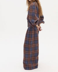 Lanhtropy - Camille Linen Shirt And Culotte Pants Set