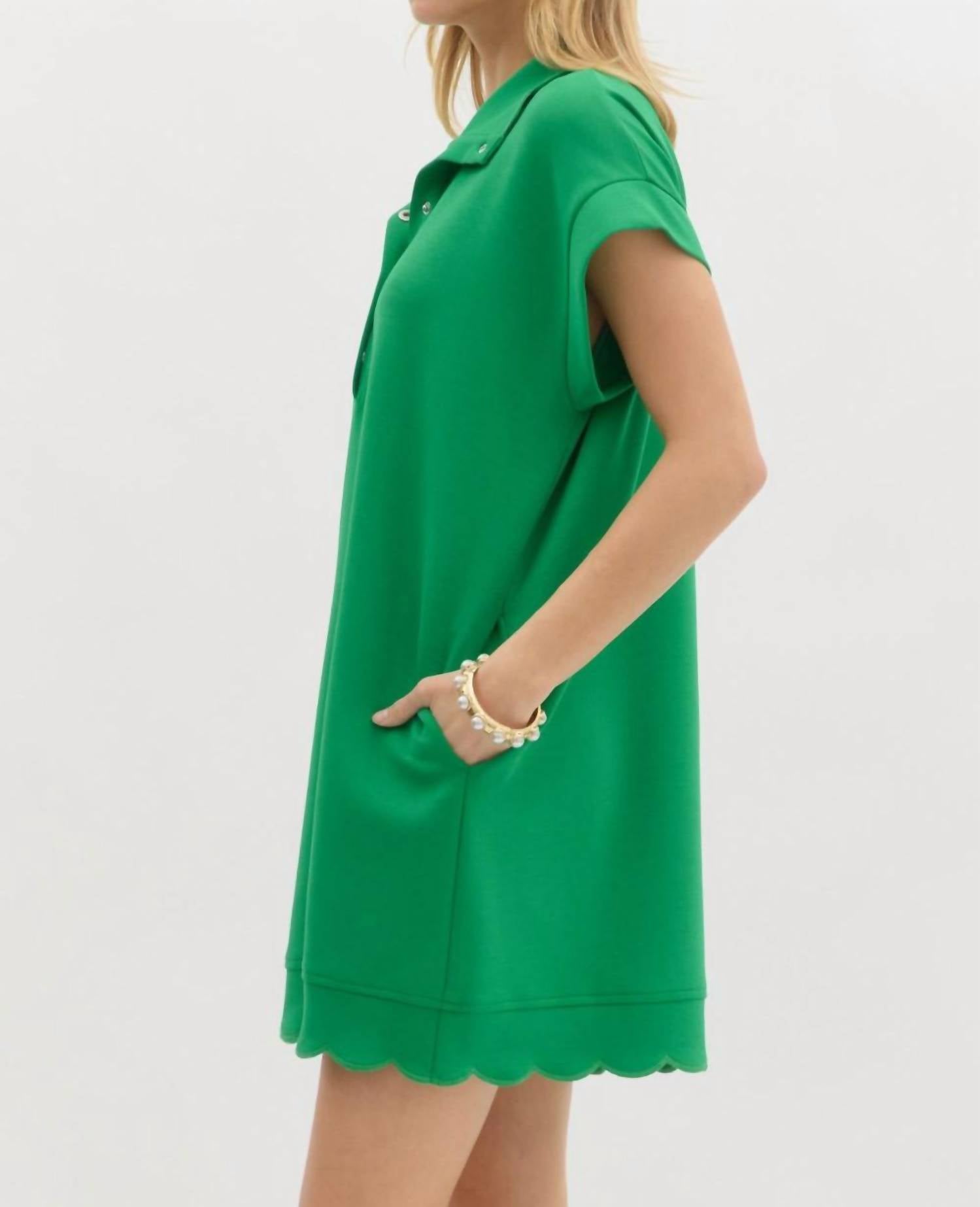 entro Time of Day Dress in green - women's dress - view 4