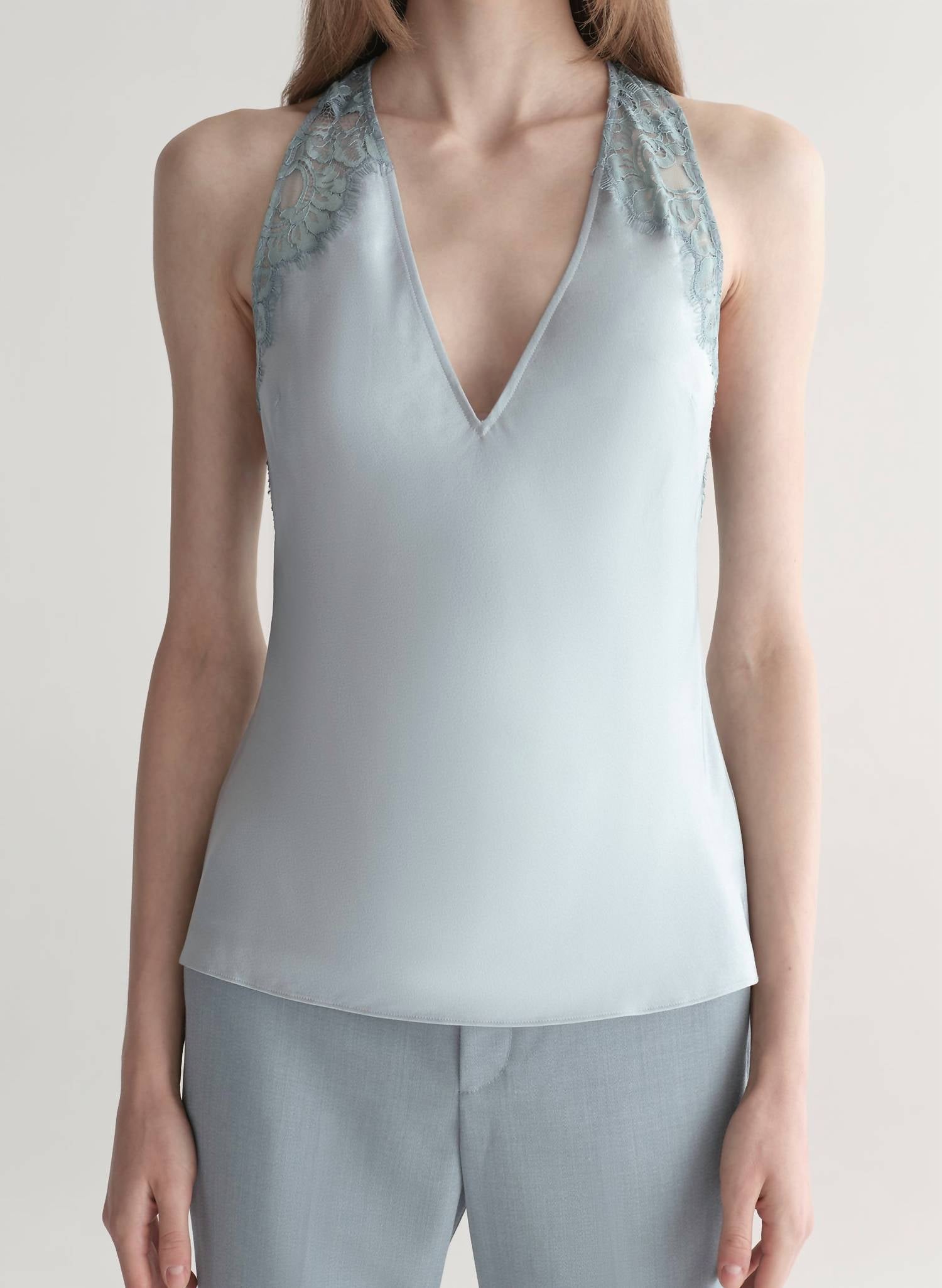 A.L.C. - Wes Satin And Lace Top