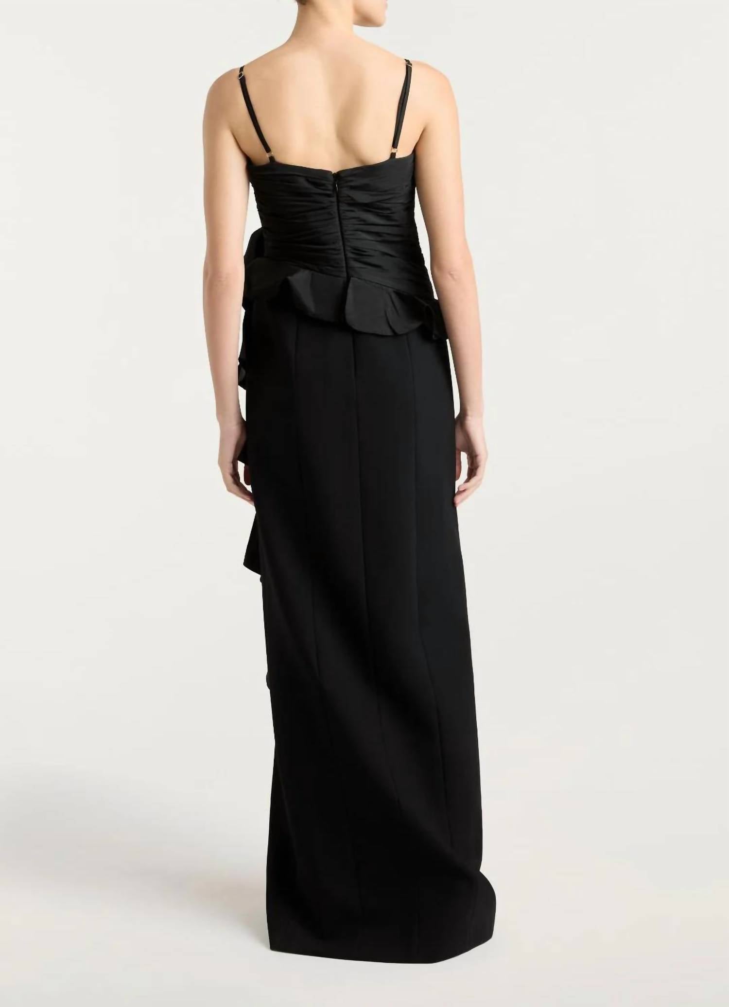 cinq a sept Liora Gown in black - women's dress - alternate view