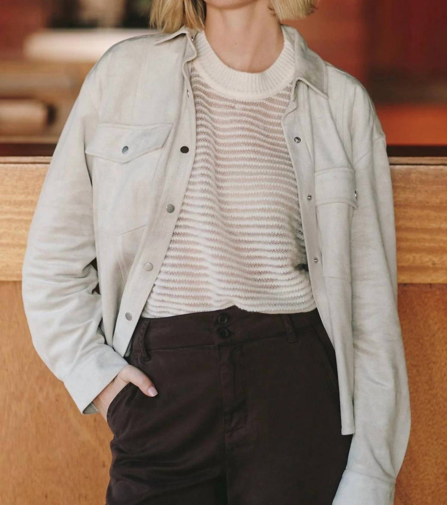 Bella Dahl - Seamed Pocket Shacket