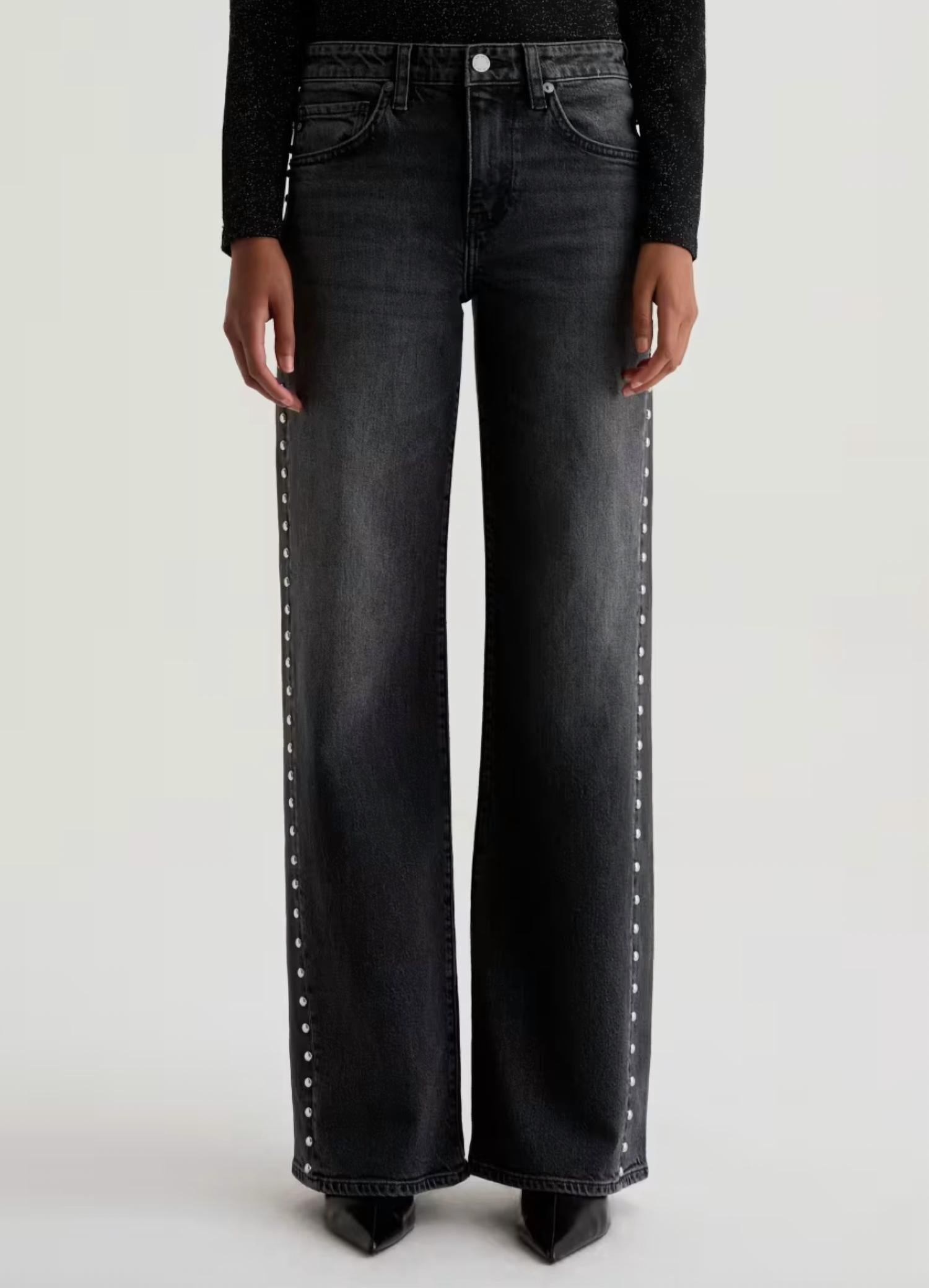 AG Jeans Women's Adria Immensity Jeans in black - women's jeans