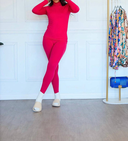 Little Secret Of Mine - Long Sleeve Crew Neck Top & Leggings