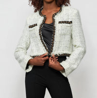 Solgo Atelier - Aret Tweed Bouclé Crop Jacket