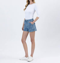 Flying Monkey - Super High Rise Utility Pocket Shorts