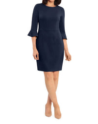 Donna Morgan - 3/4 Bell Sleeve Sheath Dress