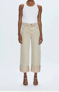 Pistola - Ryder High Rise Cuffed Straight Pants