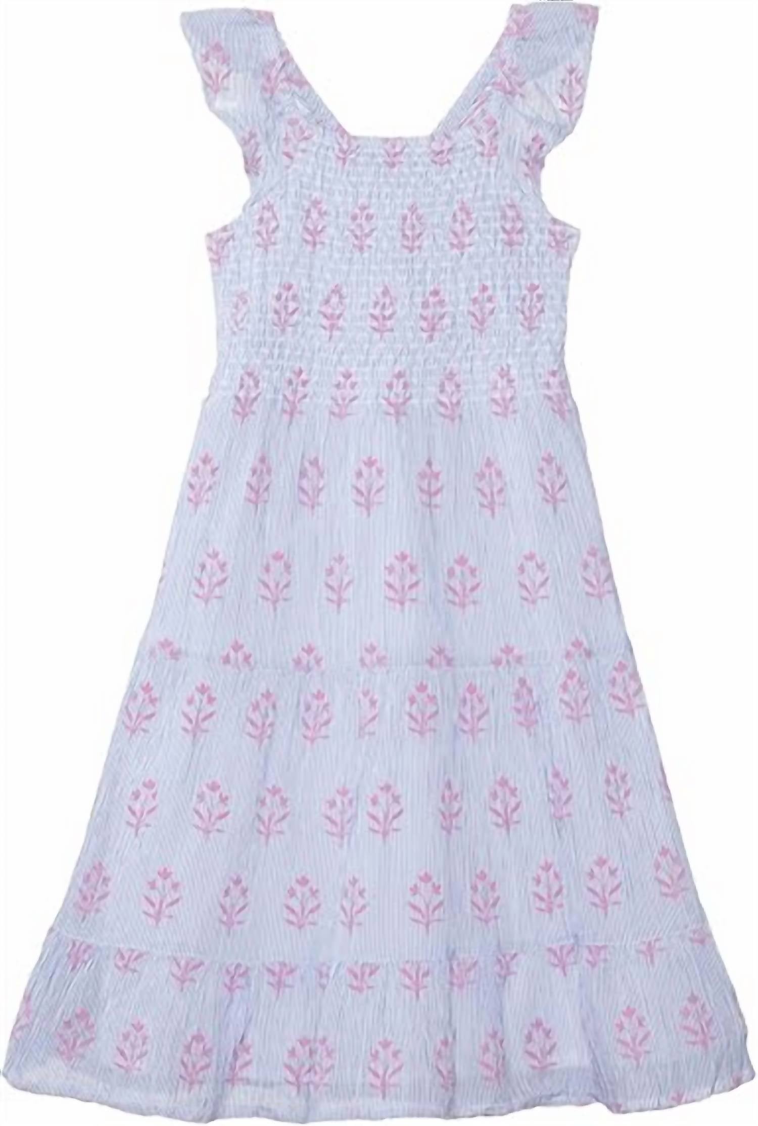 Hatley - Girl's Wildflower Seersucker Smocked Dress