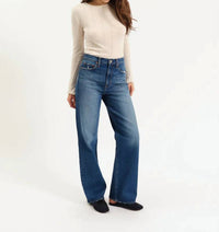 DAZE City Straight High Rise Jean in bright blue - women's jeans - view 4